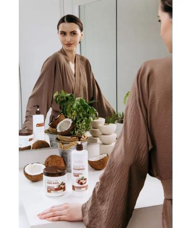 sadoer Hair shampoo against dandruff with coconut extract 500ml - Buy Online on GoSupps.com