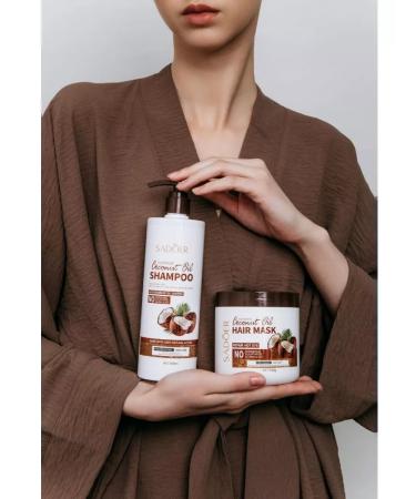 sadoer Hair shampoo against dandruff with coconut extract 500ml - Buy Online on GoSupps.com