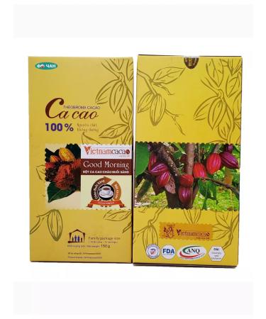 Vietnam cacao Cocoa powder Vietnam Alcalized "Good Morning" 150g - Buy Online on GoSupps.com