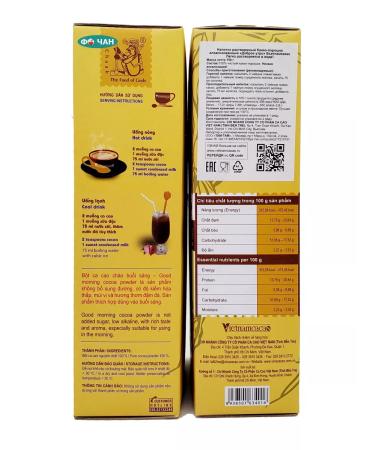 Vietnam cacao Cocoa powder Vietnam Alcalized "Good Morning" 150g - Buy Online on GoSupps.com