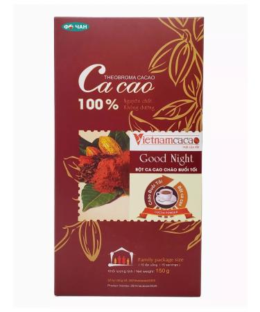 Vietnam cacao Cocoa powder Vietnam Alcalized "Good Night" 150g - Buy Online on GoSupps.com