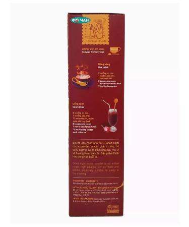 Vietnam cacao Cocoa powder Vietnam Alcalized "Good Night" 150g - Buy Online on GoSupps.com