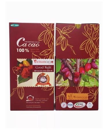 Vietnam cacao Cocoa powder Vietnam Alcalized "Good Night" 150g - Buy Online on GoSupps.com