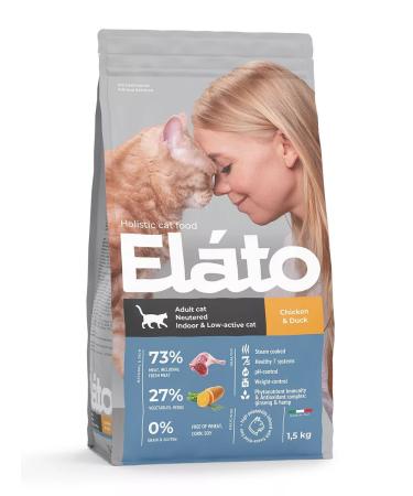 Elato Holistic for sterilized cats chicken and duck 1.5 kg