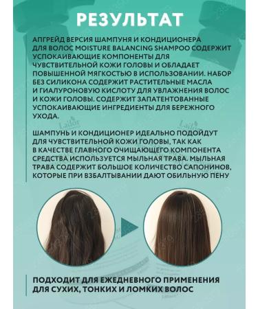 LADOR Set of moisturizing shampoo and hair air conditioner 2 x 530 - Buy Online on GoSupps.com