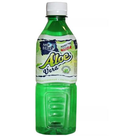 Moonberry Aloe Vera drink with pieces 500 ml 2 pcs - Buy Online on GoSupps.com