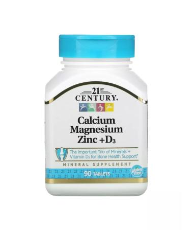 21st Century Calcium magnesium zinc and D3 Calcium Magnesium Zinc D3 90 Tab