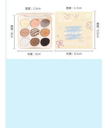 Miss Bronze Palette shadows for eyelids 8 colors for the eyelids - Buy Online on GoSupps.com