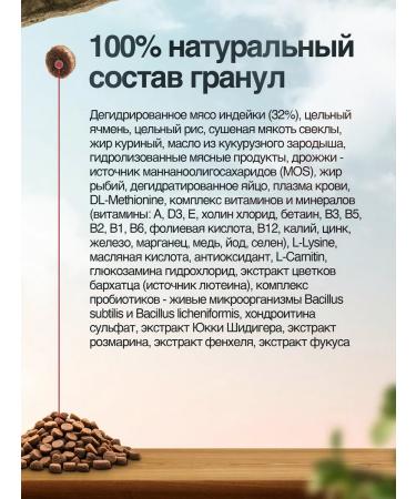 BLITZ Dietary dry food for dogs with a turkey 1.8 kg - Buy Online on GoSupps.com