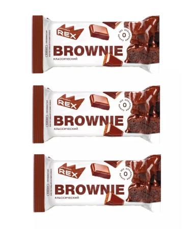 Protein Rex Brown Brownie Classic Classic 50 g 3 pcs