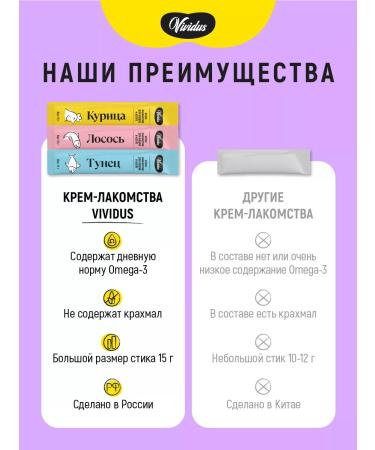Vividus Cream for cats tuna 18 pcs - Buy Online on GoSupps.com