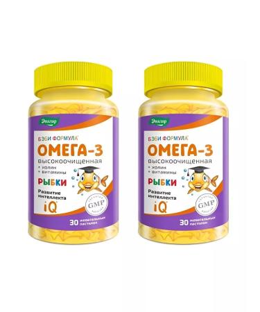 Evalar Baby formula omega-3 2 pcs