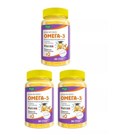 Evalar Baby formula omega-3 3 pcs