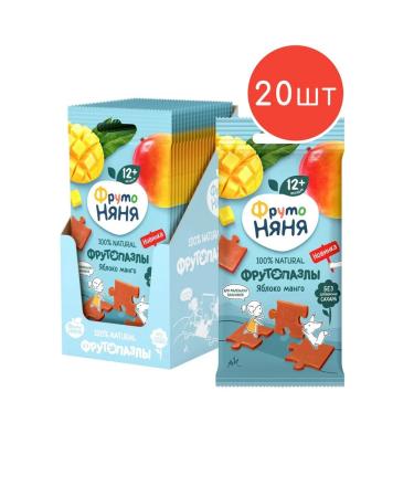 Frutonyanya Frutonia fruit pieces of apple and mango 20g 20 pcs