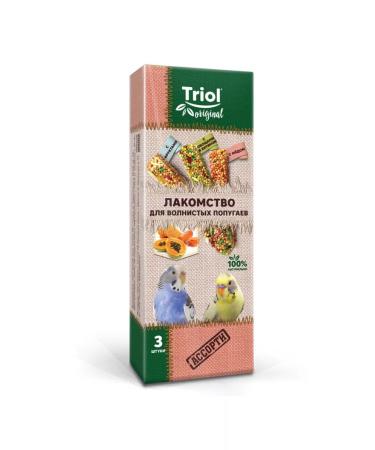 Triol A treat for parrots wavy "assorted" - 4 pcs - Buy Online on GoSupps.com