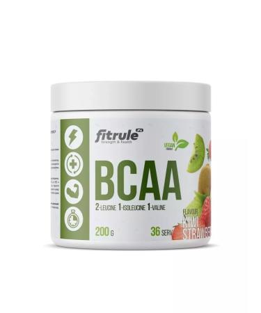 Fitrule Nutrition FTR Amino acids BCAA 2-1-1 200g BCA BSAA strawberries-kivi