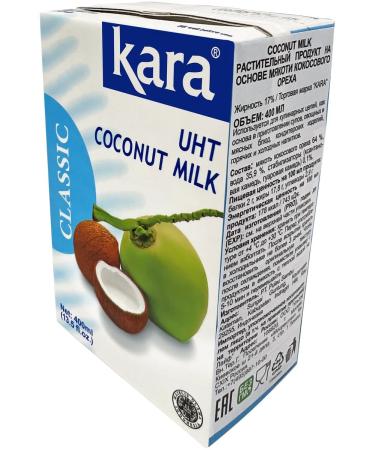 KARA Coconut milk 17% 400 ml x 4 - Buy Online on GoSupps.com