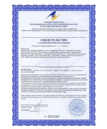 Nature's Sunshine Bosvelia plus NSP Boswellia Plus NSP 500 mg - Buy Online on GoSupps.com