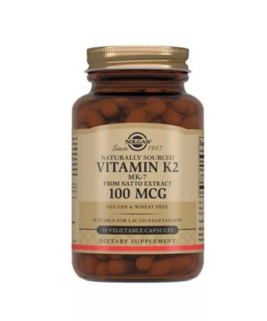 Solgar Inc Natural vitamin K2 (menachinon 7) -100mkg 50k 660mg-1UP