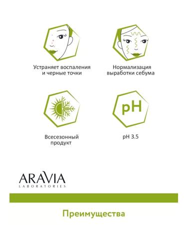 ARAVIA Laboratories Anti-oh peeling for problem skin with a complex of acids 18% - Buy Online on GoSupps.com