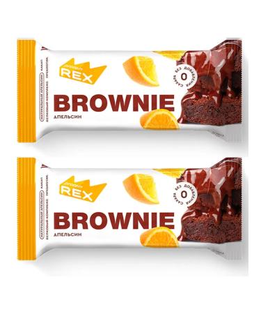 ProteinRex Cake brownie with orange 2 pieces
