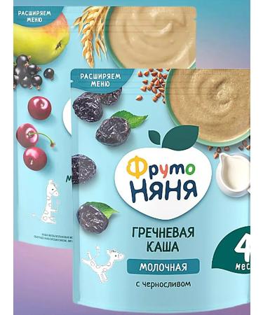 Frutonyanya Buckwheat porridge with prunes+cereal with apple currant
