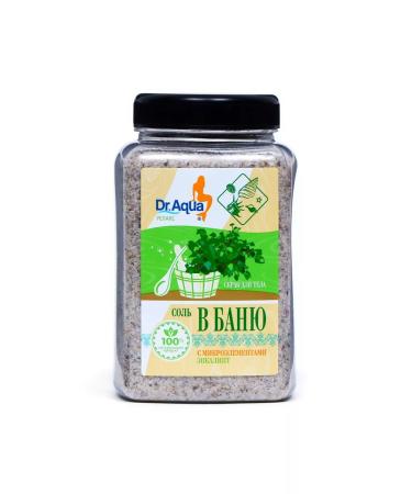 Dr Aqua Salt-scrub for a bath with eucalyptus 850 g - Buy Online on GoSupps.com