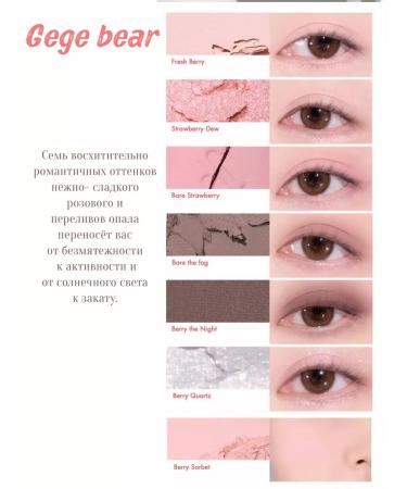 Gege bear Palette of blush contouring for the face and eye - Buy Online on GoSupps.com