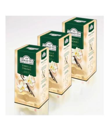 Ahmad Tea Tea black ohmad vanilla dreams 25 bags 3 pieces