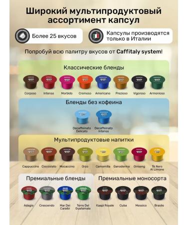 CAFFITALY India 100 premium capsule for Cafitaly coffee machine - Buy Online on GoSupps.com