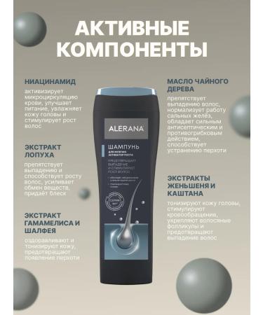 Alerana Shampoo for men Activator of hair growth on the head 750ml - Buy Online on GoSupps.com