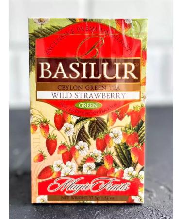 Green Basilur Tea Forest Strawberry 2 pcs 25 pack - Buy Online on GoSupps.com