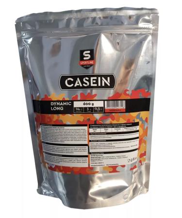SportLine Nutrition Casein Dynamic Long Casein 600 g protein banana - Buy Online on GoSupps.com