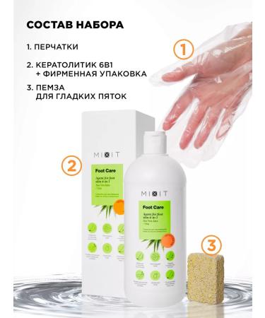 MIXIT Keratolytic for heels against corns and corns 2 pcs - Buy Online on GoSupps.com