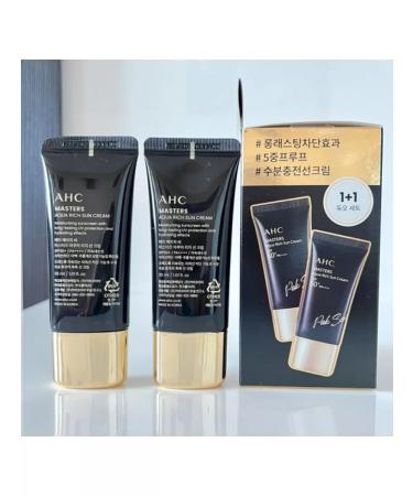 AHC Sunscreen cream SPF50+ Masters Agua Rich Sun Cream - Buy Online on GoSupps.com