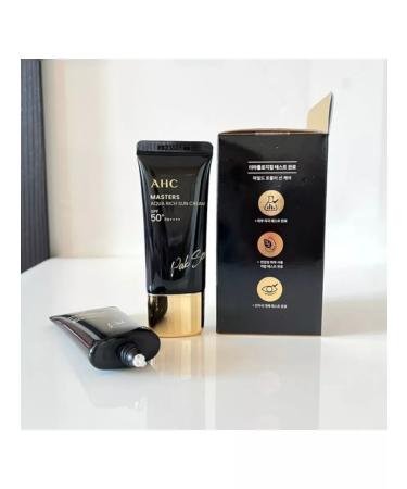 AHC Sunscreen cream SPF50+ Masters Agua Rich Sun Cream - Buy Online on GoSupps.com