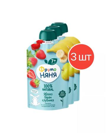 Frutonyanya Puree-pre-Banan-club-club 90g 3 pcs