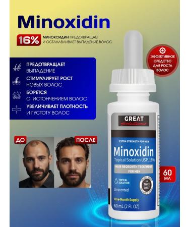 Great Solutions Lotion 16% for hair growth and beard