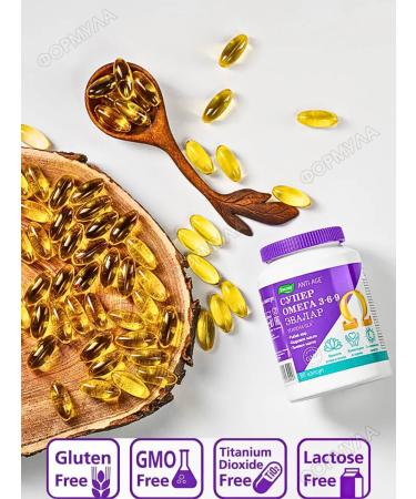 Evalar Balanced complex Super Omega 3-6-9 80kaps*1UP - Buy Online on GoSupps.com