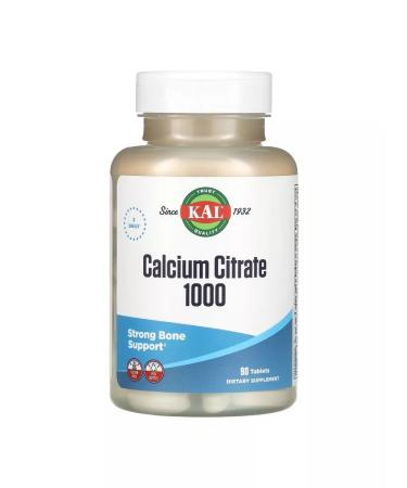 KAL Calcium Citrate 1000 333 mg 90 tablets