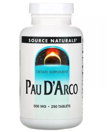 Source Naturals According to d'Arco Pau d'Arco 250 mg 250 tablets