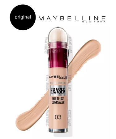 Maybelline New York Concailer Instant Eraser original shade 03 naturally tire