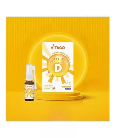 VITAGO Vitamin D3 spray 1000 me - Buy Online on GoSupps.com