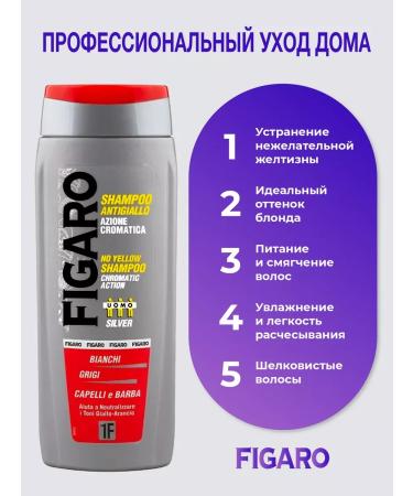 Figaro Hair shampoo shade Chromatic Silver 250 ml - Buy Online on GoSupps.com