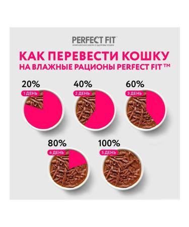 PERFECT FIT Wet skin and hair of a turkey's cats in a sauce 75 g 6 pcs - Buy Online on GoSupps.com