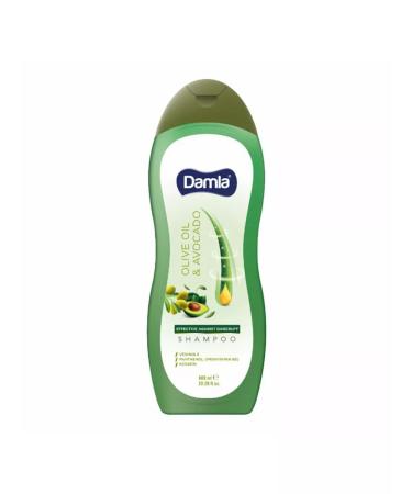 Shine Curl Damla Olive Oil & Avocado Shampoo Hair 600 ml