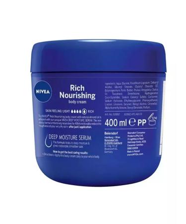 NIVEA Body cream Intensively nutritious 2 pcs - Buy Online on GoSupps.com