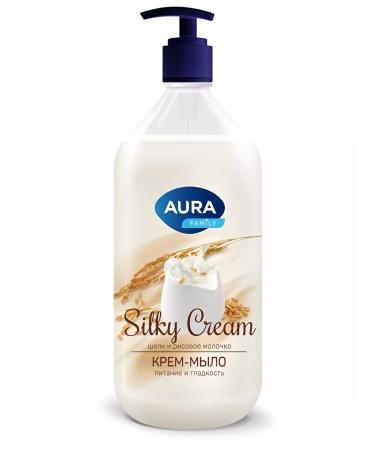 Aura Cream-soiled silk and rice milk 2 pcs 1000 ml - Buy Online on GoSupps.com
