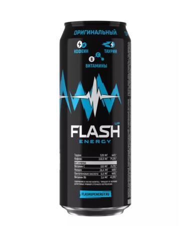 Flash Up Energy Energetic flash drink 12 pcs 0.45 l - Buy Online on GoSupps.com