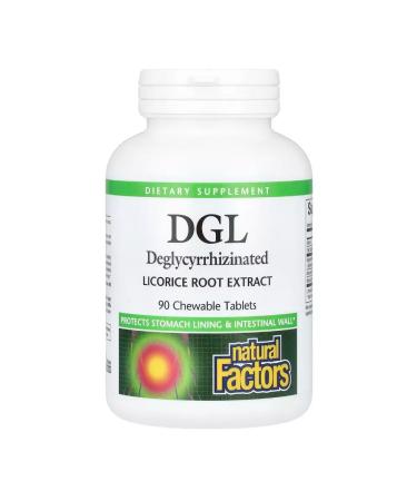 Natural Factors DGL 90 chewing tablets